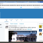 L'account Twitter della Scuola