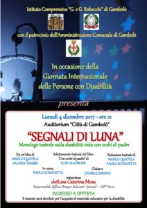 Segnali di luna - Monologo teatrale su disabilità e paternità